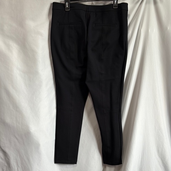 Anthropologie Black Skinny Pants Streamlined Tapered Design - Picture 5 of 12